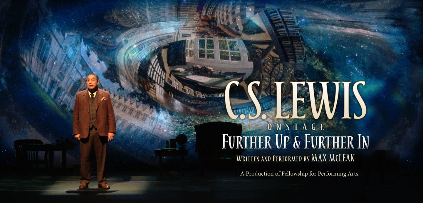 C S Lewis On Stage Further Up Further In Peace Center Official Site